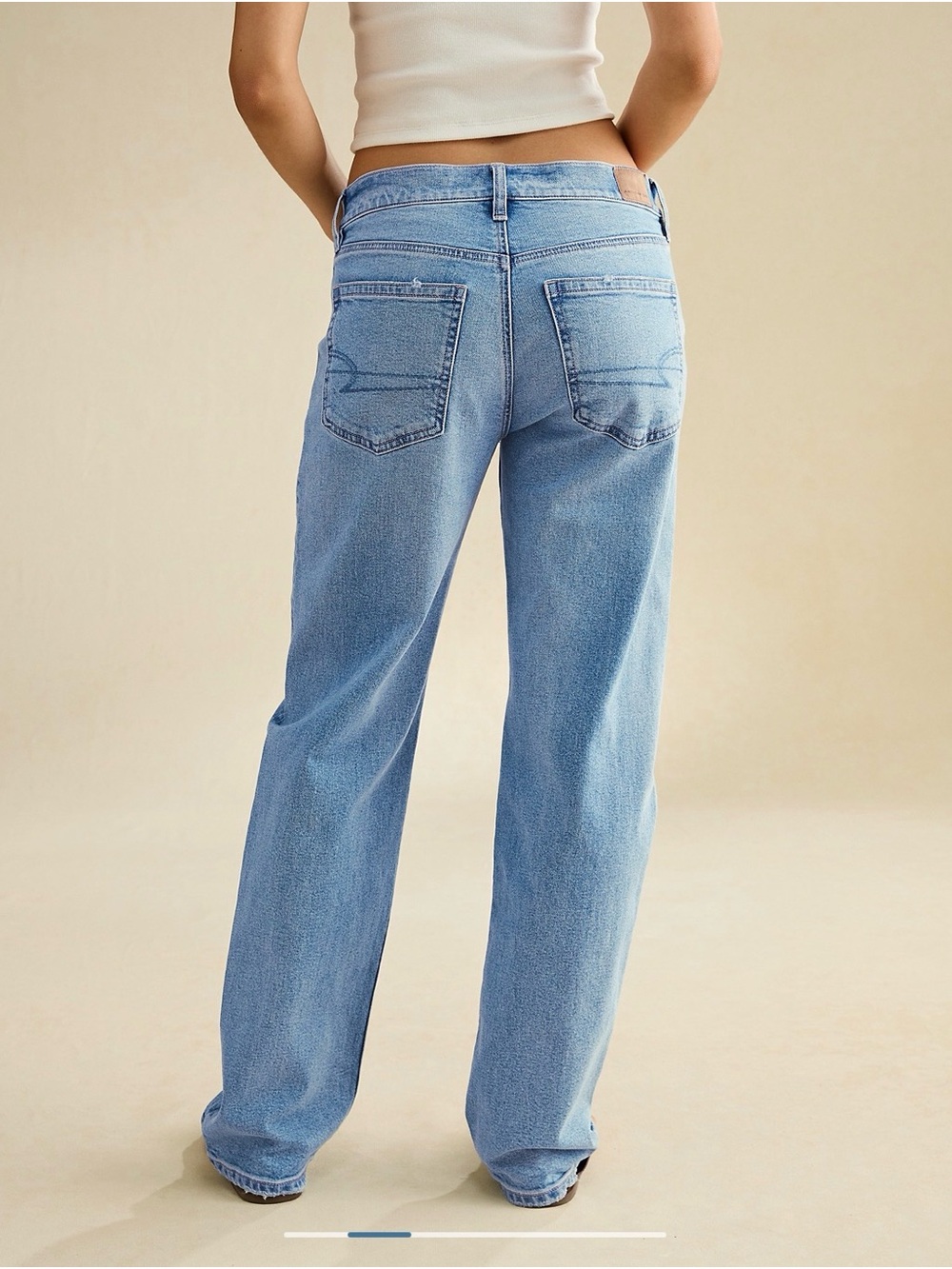 American Eagle Low-Rise Baggy Straight Jean - Picture 2 of 6